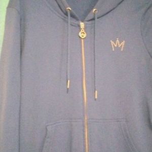 Hooded sweatshirt jacket